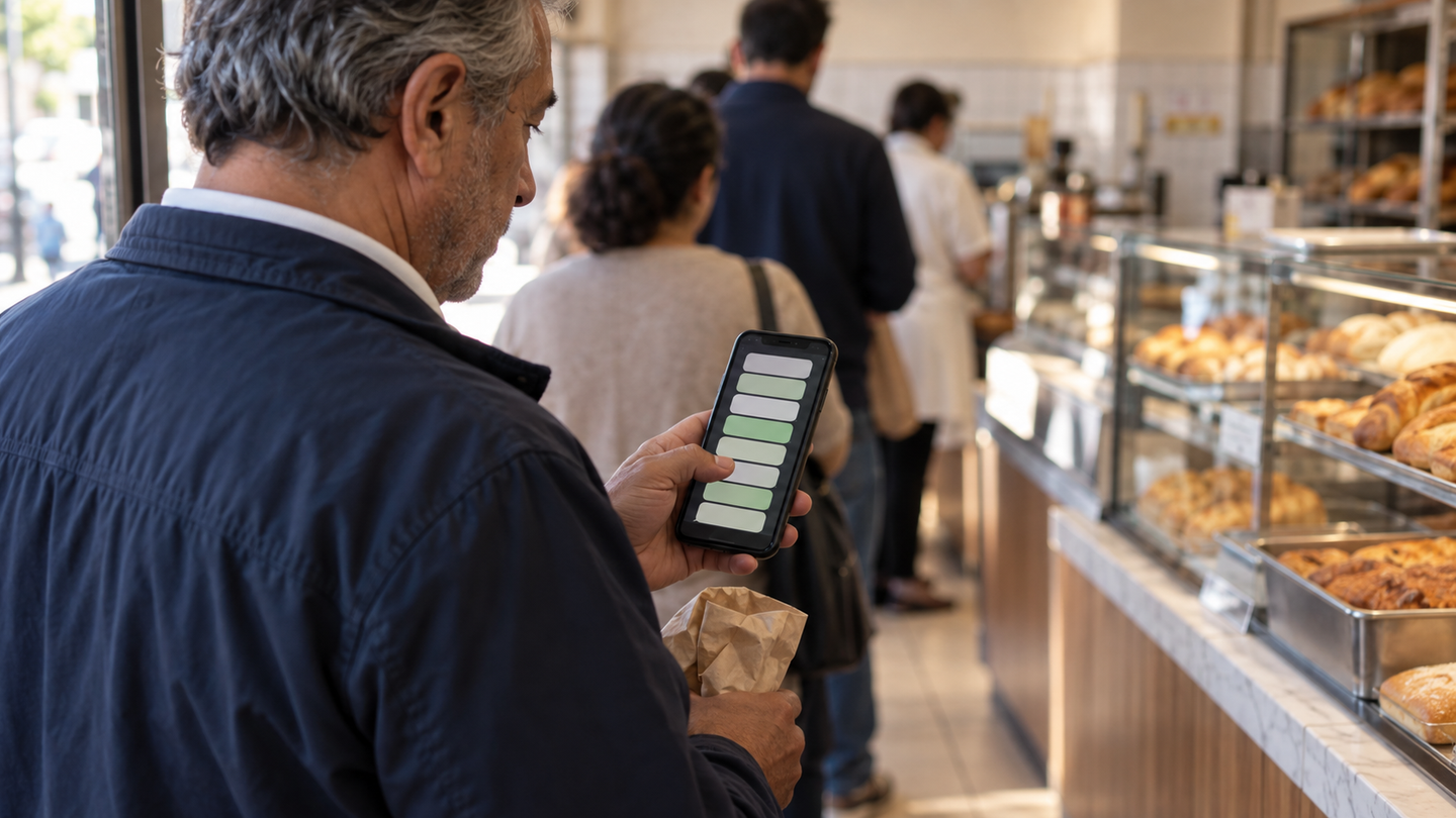 Cliente recebe uma sequência de mensagens