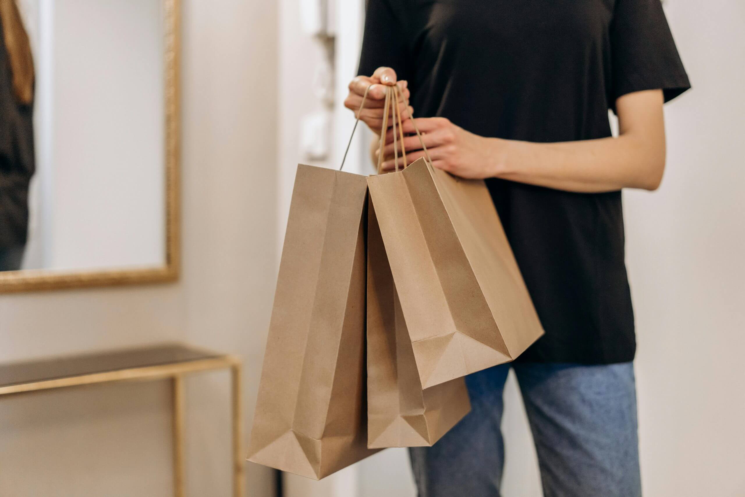 Sacola de compras representando o dia do consumidor 2025