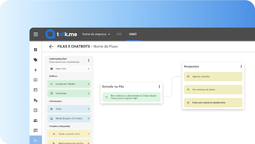 fluxo chatbot whatsapp