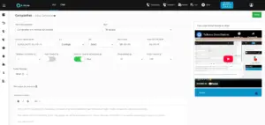 Formulário da Tallk.me para nomear campanha e escolher conta WhatsApp ativa
