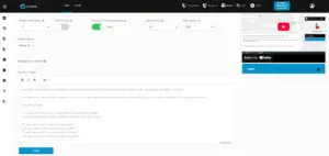 ditor de mensagens da Tallk.me com suporte a variáveis dinâmicas para WhatsApp